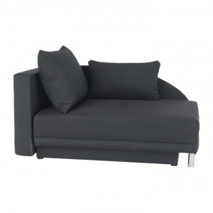 Canapea extensibilă, material textil gri-negru, stânga, 149x80x90 cm - TP238799 - Img 16