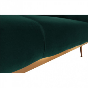 Canapea extensibilă, material textil Velvet smarald, 211x83x85cm - TP263648 - Img 18