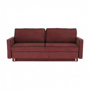 Canapea extensibilă, roz / negru, 213x100x90 cm - TP304098 - Img 11