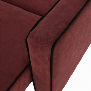 Canapea extensibilă, roz / negru, 213x100x90 cm - TP304098 - Img 20