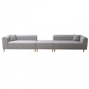 Canapea, gri, dreapta, 144x67x76 cm - TP238796 - Img 18