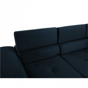 Colţar, albastru, model stânga, 280x205x70/90 cm - TP264686 - Img 18
