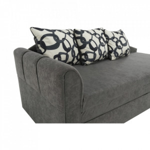 Colţar extensibil, model stânga, 197x78x75 cm, gri - TP74141 - Img 16