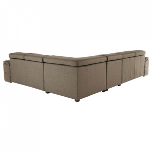 Colţar, gri-maro Taupe, 325x258x80 cm - TP305354 - Img 9