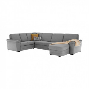Colţar în formă de U, material gri, drept, 330x215/153x88 cm - TP190342 - Img 10