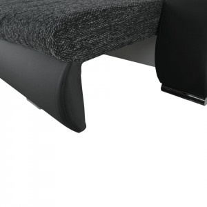 Colţar, negru/negru, 257x180x83 cm - TP195301 - Img 14