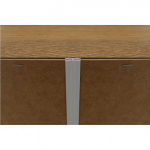 Comodă, alb și culoarea stejar, 85x40x130 cm - TP264793 - Img 12