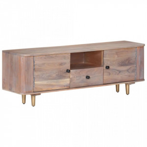 Comodă TV, 118x30x40 cm, lemn masiv de acacia - V322684V - Img 2