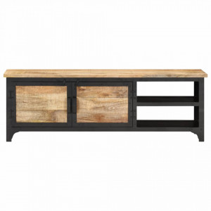 Comoda TV, 120 x 30 x 40 cm, lemn masiv de mango - V289101V - Img 4