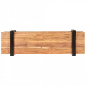 Comoda TV, 130 x 40 x 40 cm, lemn masiv de acacia - V320496V - Img 3