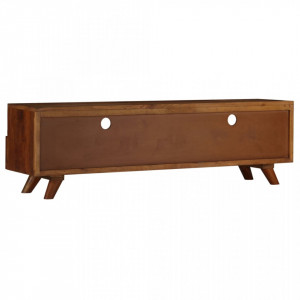 Comoda TV, 140 x 30 x 40 cm, lemn masiv reciclat - V246675V - Img 4