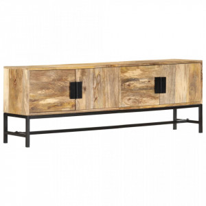 Comoda TV, 140 x 30 x 50 cm, lemn masiv de mango - V285863V