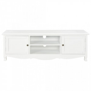 Comoda TV, alb, 120 x 30 x 40 cm, lemn - V249888V - Img 2