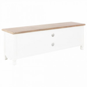 Comoda TV, alb, 120 x 30 x 40 cm, lemn - V249889V - Img 3