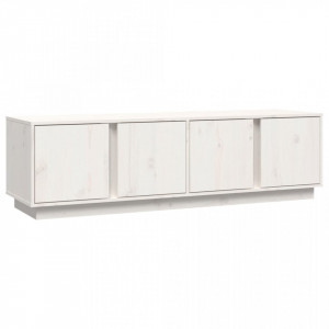 Comodă TV, alb, 140x40x40 cm, lemn masiv de pin - V814460V