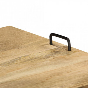 Comoda TV din lemn masiv de mango, 110 x 35 x 45 cm - V246021V - Img 4