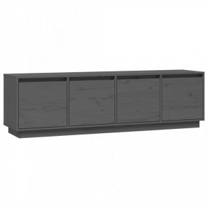 Comodă TV, gri, 156x37x45 cm, lemn masiv de pin - V814396V