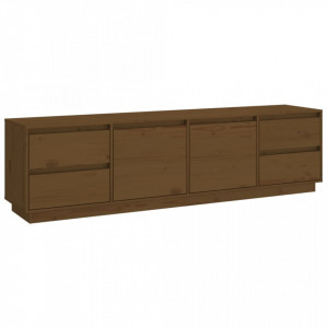 Comodă TV, maro miere, 176x37x47,5 cm, lemn masiv de pin - V814322V