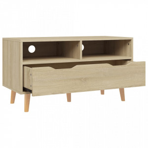Comodă TV, stejar sonoma, 90x40x48,5 cm, lemn prelucrat - V326780V - Img 4