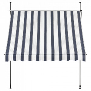 Copertina protectie solara, albastru inchis/alb, 400 x 120 x 200-300 cm - P74798035 - Img 4