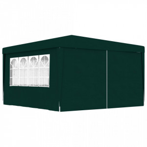 Cort petrecere profesional cu pereți laterali verde 4x4m 90g/m² - V48536V - Img 2