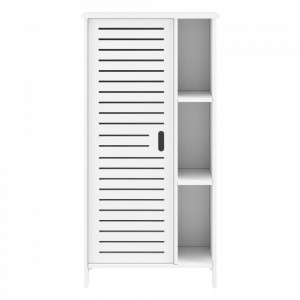 Dulap baie cu 1 usa si 6 rafturi, 96 x 48 x 24 cm, alb - P73061928 - Img 3