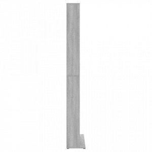 Dulap CD-uri, sonoma gri, 102x23x177,5 cm, lemn prelucrat - V815091V - Img 4