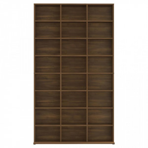 Dulap CD-uri, stejar maro, 102x23x177,5 cm, lemn prelucrat - V815092V - Img 3