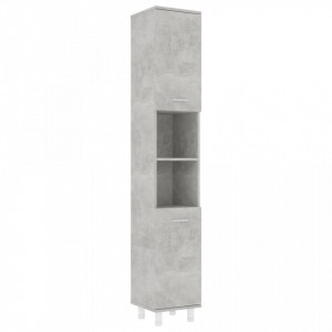 Dulap de baie, gri beton, 30 x 30 x 179 cm, PAL - V802628V - Img 2
