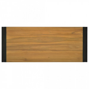 Dulap de baie suspendat, 110x45x35 cm, lemn masiv de tec - V338232V - Img 4
