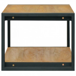 Dulap de baie suspendat, 90x45x35 cm, lemn masiv de tec - V338231V - Img 3