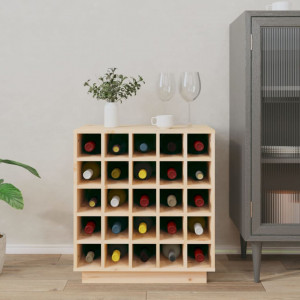 Dulap de vinuri, 55,5x34x61 cm, lemn masiv de pin - V821527V - Img 3