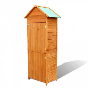 Dulap depozitare de gradina, maro, 79 x 49 x 190 cm - V41650V