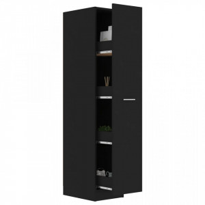 Dulap farmacie, negru, 30x42,5x150 cm, PAL - V804221V - Img 4