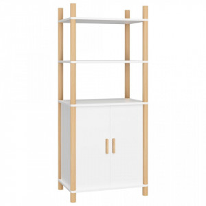 Dulap înalt, alb, 60x40x141 cm, lemn prelucrat - V345693V