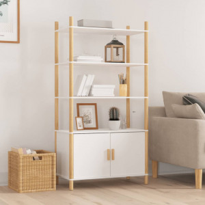 Dulap înalt, alb, 80x40x153 cm, lemn prelucrat - V345702V - Img 2