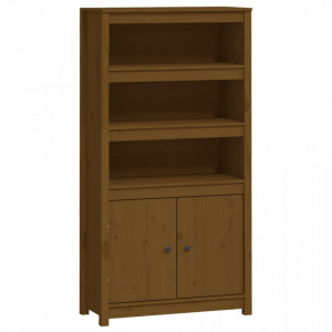 Dulap înalt, maro miere, 80x35x154 cm, lemn masiv de pin - V823522V