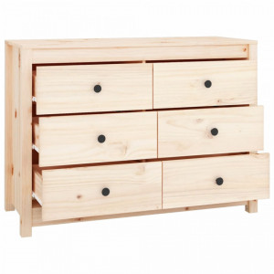 Dulap lateral, 100x40x72 cm, lemn masiv de pin - V821764V - Img 3