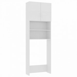 Dulap masina de spalat, alb, 64 x 25,5 x 190 cm, PAL - V800027V - Img 2