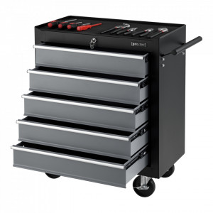 Dulap mobil scule cu 5 sertare, negru - P77991589 - Img 1