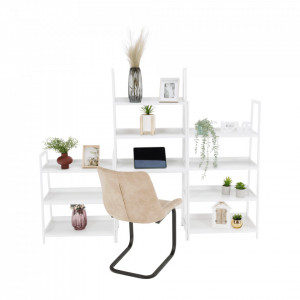 Etajeră multifuncţională cu 3 rafturi, albă - TP272247 - Img 8