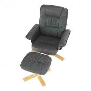 Fotoliu relaxant cu suport pt. picioare, gri închis - TP201987 - Img 12