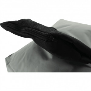 Fotoliu tip sac, gri și material textil verde - TP244093 - Img 16