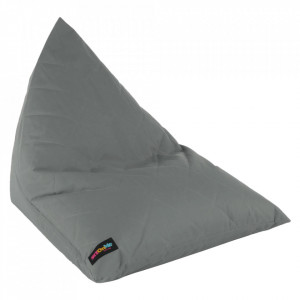 Fotoliu tip sac, material textil gri deschis, 90x110x90 cm - TP244337 - Img 8