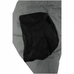 Fotoliu tip sac, material textil gri deschis, 90x110x90 cm - TP244337 - Img 10