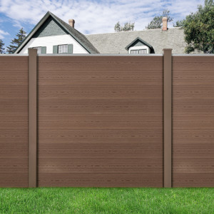 Gard, 183 x 187 cm, WPC lemn/plastic, maro - P59005106