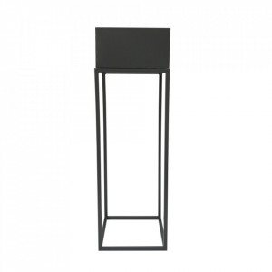 Ghiveci de flori din metal multifuncţional, gri închis - TP237380 - Img 19