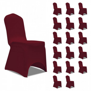 Huse de scaun elastice, 18 buc., visiniu - V3051644V