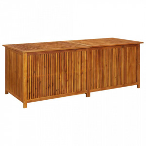 Ladă de depozitare grădină, 200x80x75 cm, lemn masiv de acacia - V316503V - Img 2