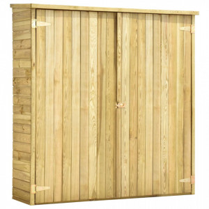 Magazie unelte de grădină, 163x50x171 cm, lemn pin tratat - V46362V - Img 1